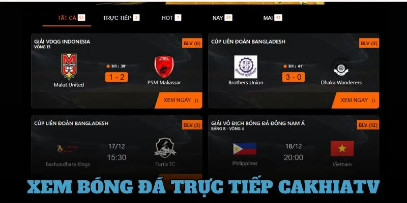 Những đánh giá chung về web trực tiếp cakhia tv